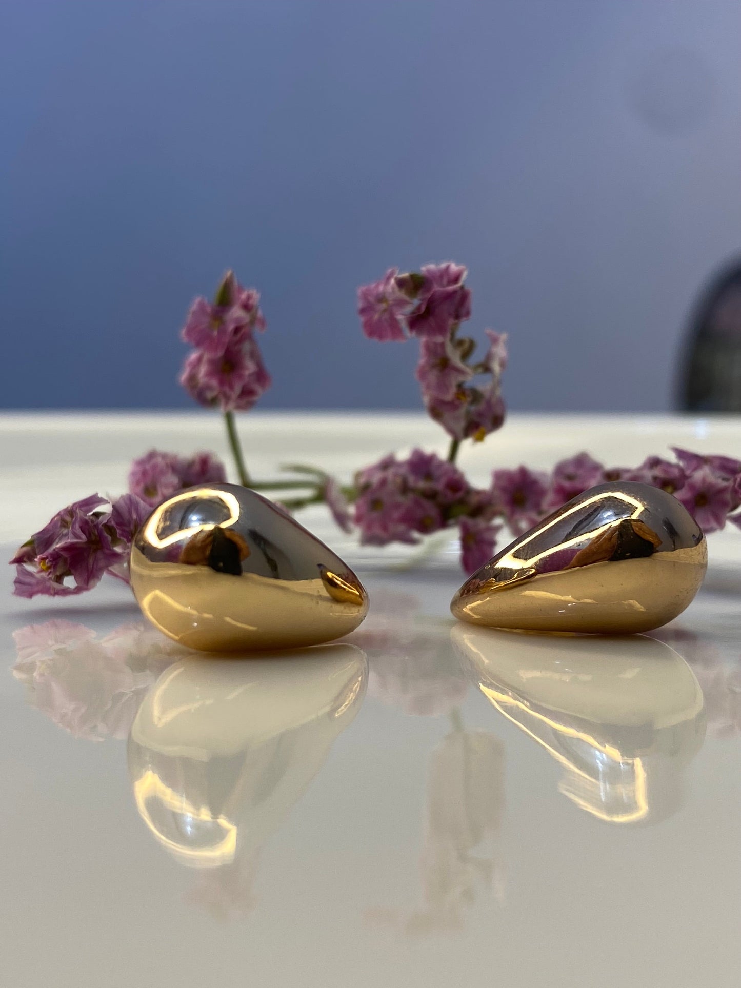 Aretes Bottega Mini Dorados