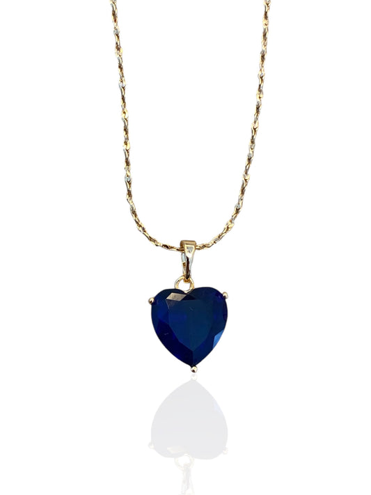 Collar Blue Heart