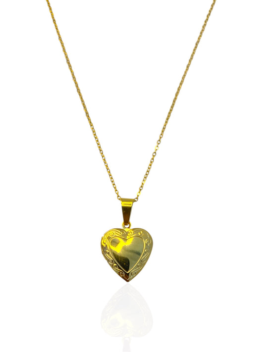 Relicario Corazón Dorado
